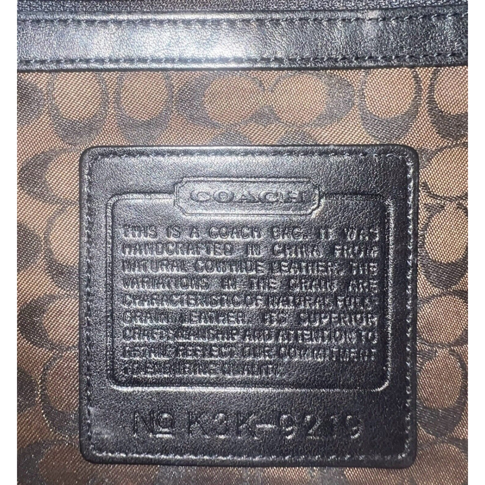 Vintage Coach Black Leather Ergo Hobo Shoulder Bag Handbag Purse 9219 - Picture 8 of 12